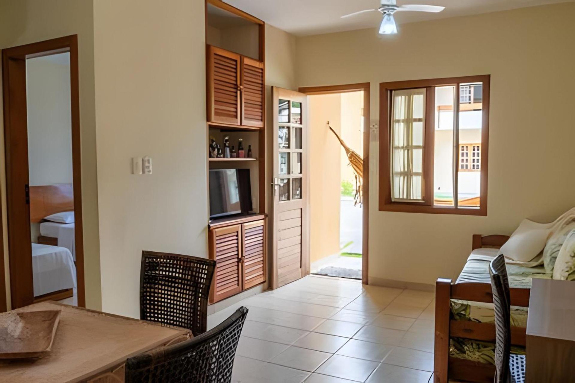 Em Frente A Praia De Taperapuan; Piscina; 1 Quarto; Wifi 300 Mbs; Estacionamento Gratuito 1 Veiculo بورتو سيغورو المظهر الخارجي الصورة